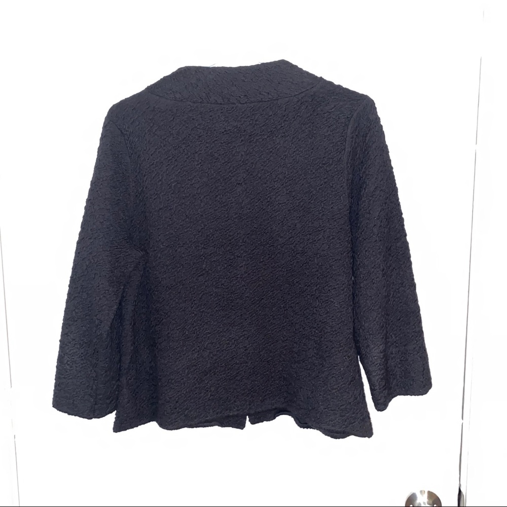 Eileen Fisher Textured Soft Snap Button Jacket Sz… - image 4